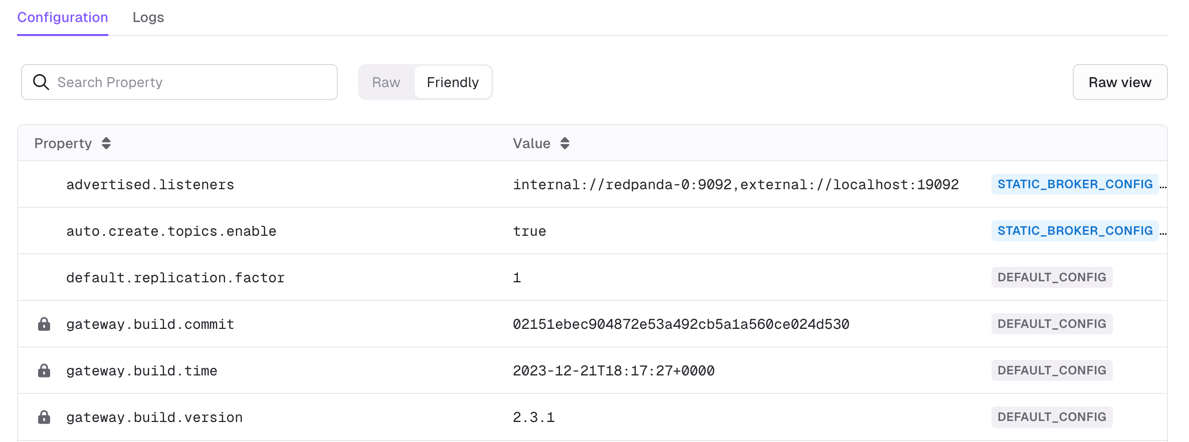 gateway config